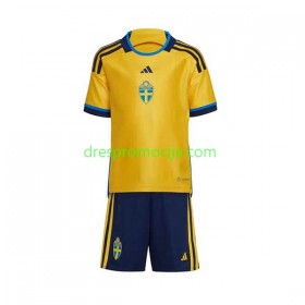 Švedska Dres Dječji Domaći 2022/2023 Kratkih Rukava